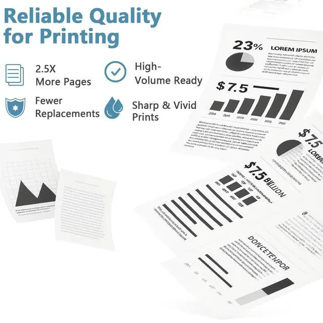 Alt view image 5 of 7 - 206A 206X 4 Pack Toner Cartridges Replacement for HP 206 W2110A Compatible with LaserJet Pro MFP M283fdw M283cdw M283fdn M282nw and Pro M255dw M255nw Printers (with Chip) - Black Cyan Yellow Magenta
