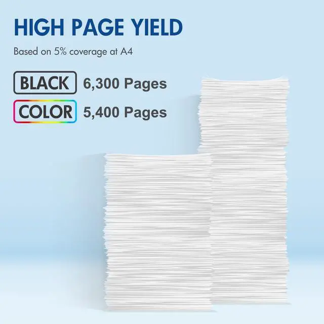 Alt view image 3 of 6 - M553 508A Toner Cartridges 508X High Yield CF360A CF360X New Version 4 Pack | Compatible for HP Color LaserJet Enterprise M553 M552 MFP M577 Series M553dn M552dn M553x M553n Printer