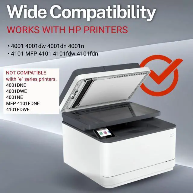 Alt view image 5 of 6 - New Replacement 148A MICR W1480A MICR Works with Laser Printers 4001DN, 4001DW, 4001N; LaserJet Pro MFP 4101FDN, 4101FDW (Prints 3000 Pages)