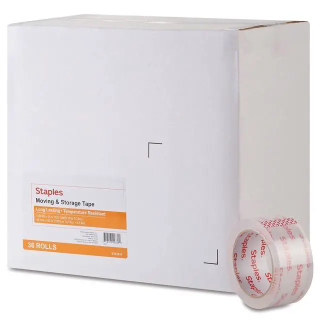 Alt view image 4 of 4 - Moving & Storage Packing Tape, 1.88 x 54.6 Yards, Clear 36 Rolls