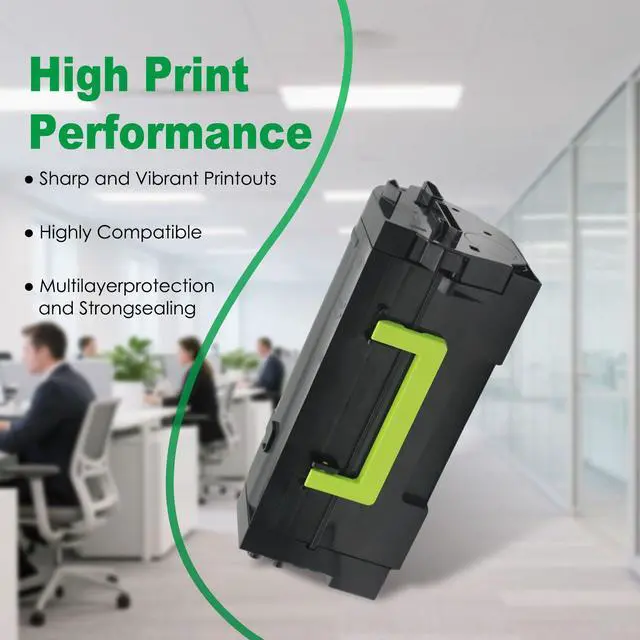 Alt view image 5 of 6 - 58D1H00 Black High Yield Toner Cartridge Replacement for Lexmark 58D1H00 58D1U00 58D1000 58D1X00 Toner Cartridge for MS725 MS821 MS822 MS823 MS824 MS825 MS826 MX721 MX722 MX725 MX822 MX824 Printer