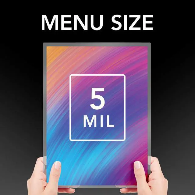 Alt view image 2 of 7 - Laminating Sheets, Thermal Laminating Pouches, Menu Size, 5 Mil, EZUse, 100 Pack (3740474CF)