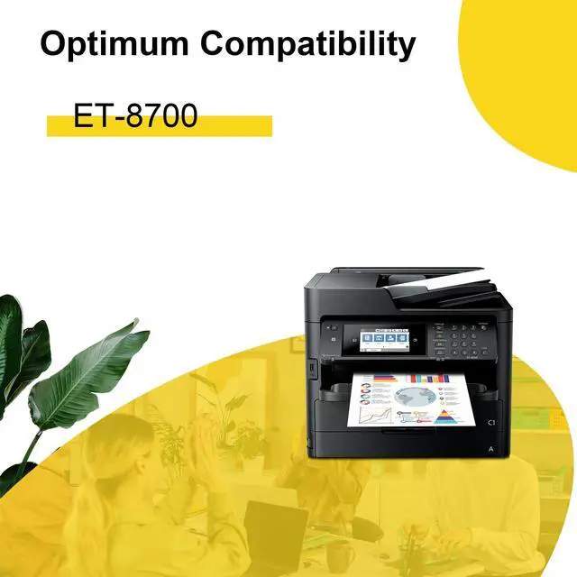 Alt view image 3 of 6 - Remanufactured R02L Black Ink Cartridge R02L120 Black Ink Pack R02 Standard Capacity Compatible with Workforce Pro ET-8700 ET 8700 ET8700 (2 Pack)