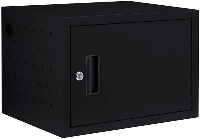 Main image of Structure Series 12-Device Charging Station for Laptops and Tablets, Wall-Mount Lockable Charging Cabinet for 12 Tablets/Chromebooks, Black