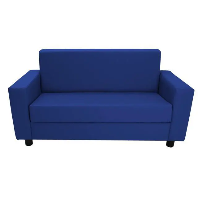 Alt view image 4 of 6 - SoftScape Inspired Playtime Classic Reading Sofa, Children's Commercial-Grade Upholstered Furniture for Home, Daycare, Preschool, Library; Comfy Modern Design - Blue, 14473-BL
