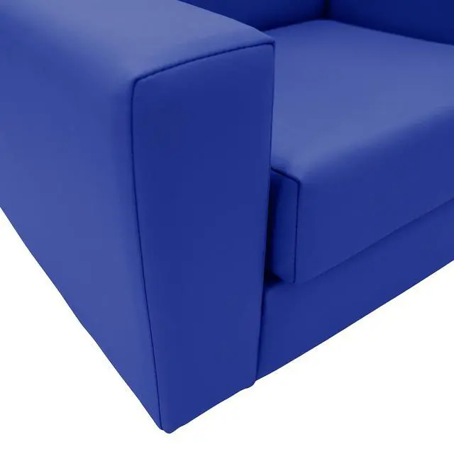Alt view image 5 of 6 - SoftScape Inspired Playtime Classic Reading Sofa, Children's Commercial-Grade Upholstered Furniture for Home, Daycare, Preschool, Library; Comfy Modern Design - Blue, 14473-BL