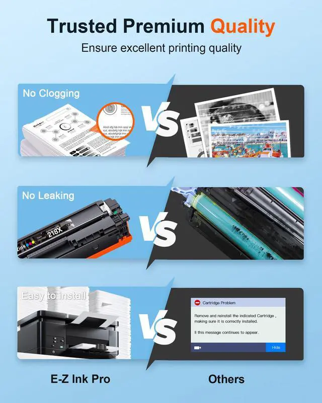 Alt view image 5 of 7 - Compatible HP 218X Toner Cartridges 4 Pack with Chip for HP Color LaserJet pro MFP 3301fdw 3301sdw Compatible for 218X 218 218A Toner for LaserJet pro MFP 3301fdw 3301sdw 3301cdw 3201dw W2180X