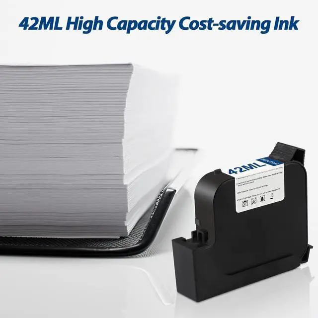 Alt view image 7 of 7 - Original EB22B EB22BL Black Solvent Quick Dry Ink Cartridge 1 Inch Printhead for Use Handheld Inkjet Printer B35 B85 to Print on Plastic Metal Wood Aluminum Glass and More