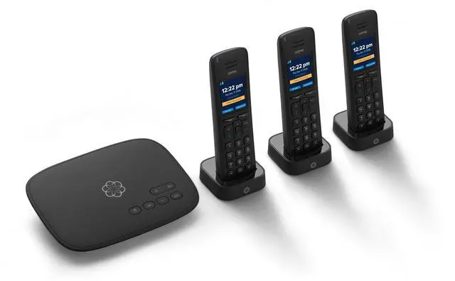 Main image of Telo VoIP with 3 HD3 Handsets Complete Home Phone System for Unlimited Nationwide Calling, Mobile App Access, and Robocall Blocking Affordable Landline Replacement