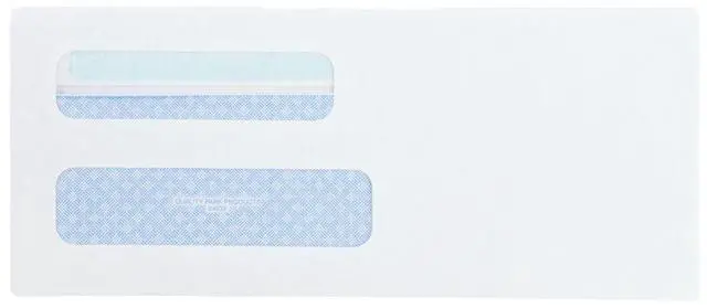 Alt view image 5 of 7 - #8 5/8 Security Envelopes,Double Window,Self Seal Envelopes for Invoices/Statements,3-5/8" x 8-5/8",24 lb White,500/Box (QUA24539),(Pack of 5)