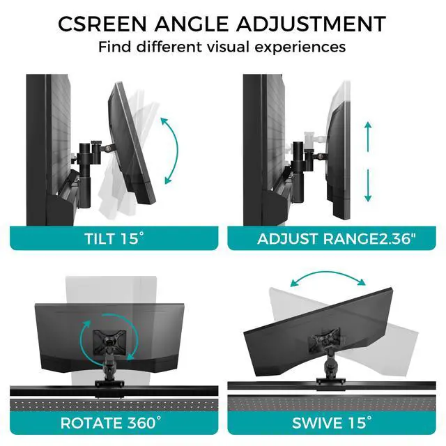 Alt view image 6 of 7 - Desk Pegboard Dual Monitor Stand 59x34 Black | Large steel pegboard with dual monitor stands, LED lighting, privacy panel and modular accessories for gaming desks