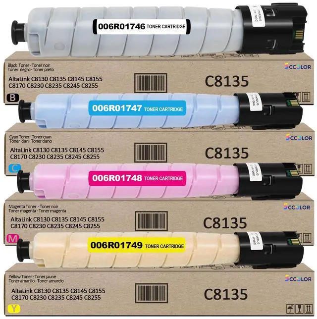 Main image of Altalink C8130 C8135 Toner Cartridge Extra High Yield Compatible for Xerox AltaLink C8130 C8135 C8145 C8155 C8170 C8230 C8235 C8245 C8255 Printer(006R01746 006R01747 006R01748 006R01749)