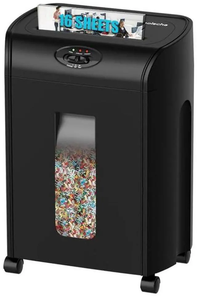 Main image of Paper Shredder, 16-Sheet Cross Cut with 4.76-Gallon Pull Out Basket, P-4 Security Level, 3-Mode Design Shred Paper and CD/Credit Card, Durable&Fast with Jam Proof System Shredder for Office