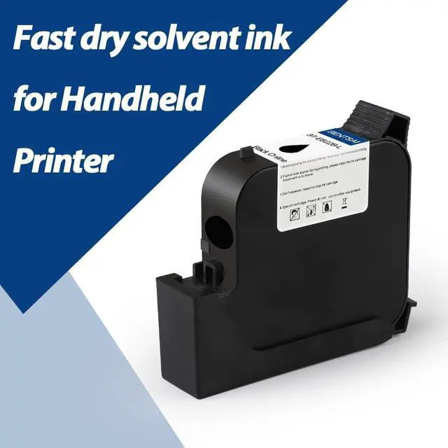 Alt view image 2 of 7 - Original EB22B EB22BL Black Solvent Quick Dry Ink Cartridge 1 Inch Printhead for Use Handheld Inkjet Printer B35 B85 to Print on Plastic Metal Wood Aluminum Glass and More