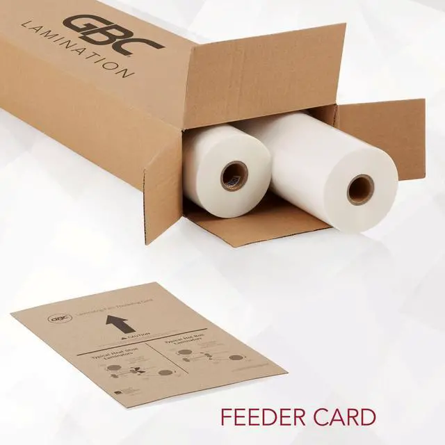Alt view image 3 of 5 - Thermal Laminating Film Roll, 2 Pack, NAP I, 1" Poly-In Core, 1.5 Mil Laminate Rolls, 27" x 500', School Lamination (3126061)