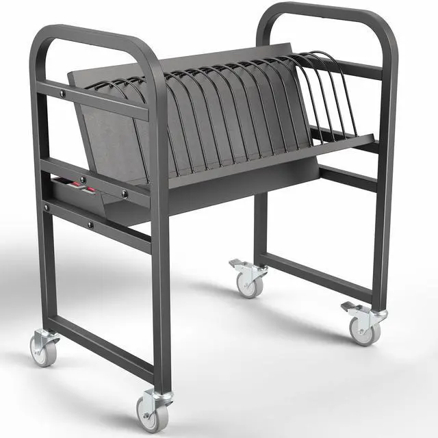 Main image of Black 16-Bay Laptop and Tablet Open Charging Station, CART-LAPC3 | Designed for Chromebooks and More, Mobile Storage Cart, Devices up to 24 inches