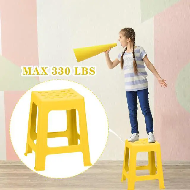 Alt view image 6 of 7 - 12 Pack Stackable Classroom Stools Plastic Nesting Round Colorful Indoor/Outdoor Flexible Seating Decorative Chairs for Home Office School Classroom