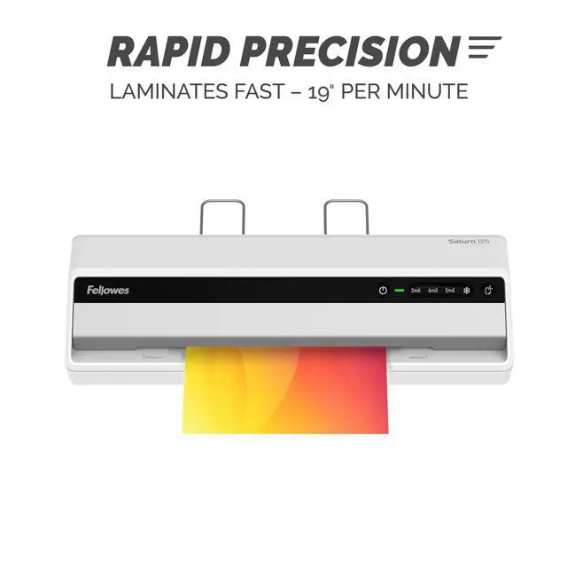 Alt view image 4 of 7 - Saturn 125 Thermal Laminator Machine, Classroom School Supplies & Teacher Essential, 12.5 Inch Entry, Fast 60-Second Warm-Up, Includes Pouch Starter Kit (5736601)