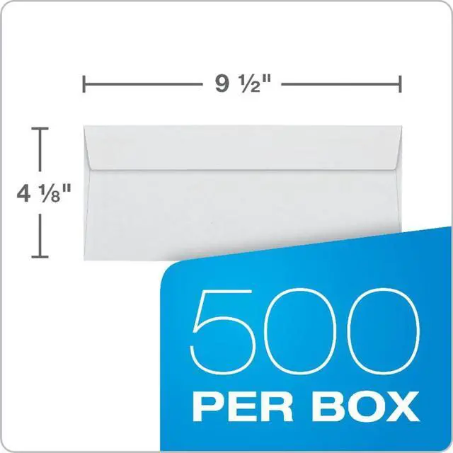Alt view image 6 of 7 - #10 Double-Window Self-Seal Security Envelopes,For Business Statements,Invoices,4-1/8" x 9-1/2",White,24-lb,500 Per Box (QUA24559) (24559),(Pack of 5)