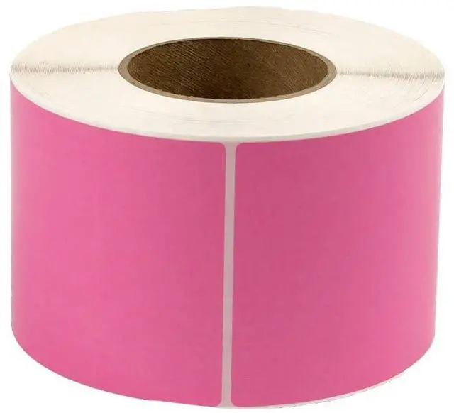 Main image of 4x6 Hot Pink Thermal Transfer Labels (3" Core) - 1000 Labels/Roll - 4 Rolls, (RTT4060AP*806)