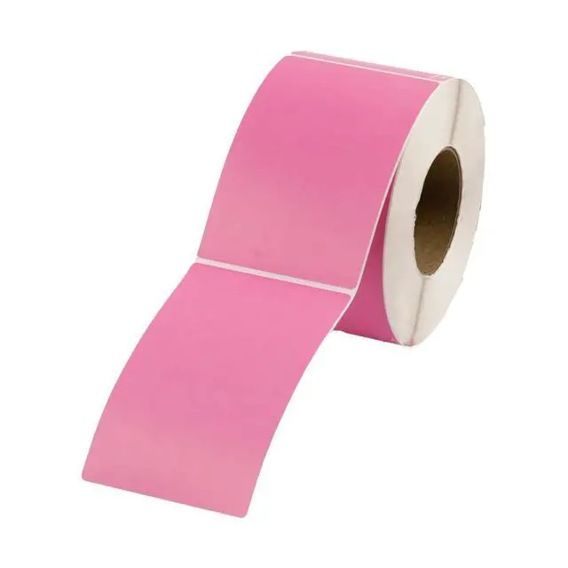 Alt view image 2 of 3 - 4x6 Hot Pink Thermal Transfer Labels (3" Core) - 1000 Labels/Roll - 4 Rolls, (RTT4060AP*806)