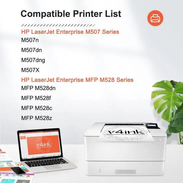 Alt view image 2 of 7 - 89X Black High-Yield Toner Cartridge 2 Pack (Latest Upgraded Chip) Compatible Replacement for HP 89X CF289X 89A CF289A use in HP M507n M507dn M507x M507dng MFP M528dn M528f M528c M528z Printer