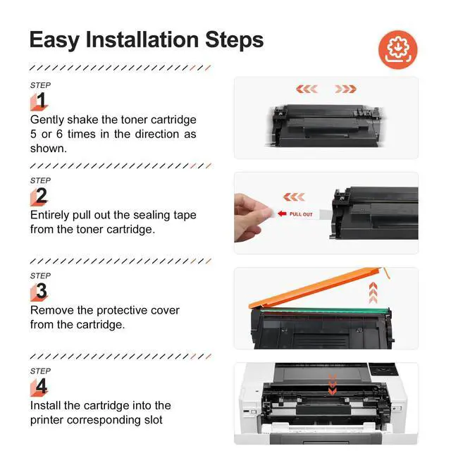 Alt view image 7 of 7 - 89X Black High-Yield Toner Cartridge 2 Pack (Latest Upgraded Chip) Compatible Replacement for HP 89X CF289X 89A CF289A use in HP M507n M507dn M507x M507dng MFP M528dn M528f M528c M528z Printer