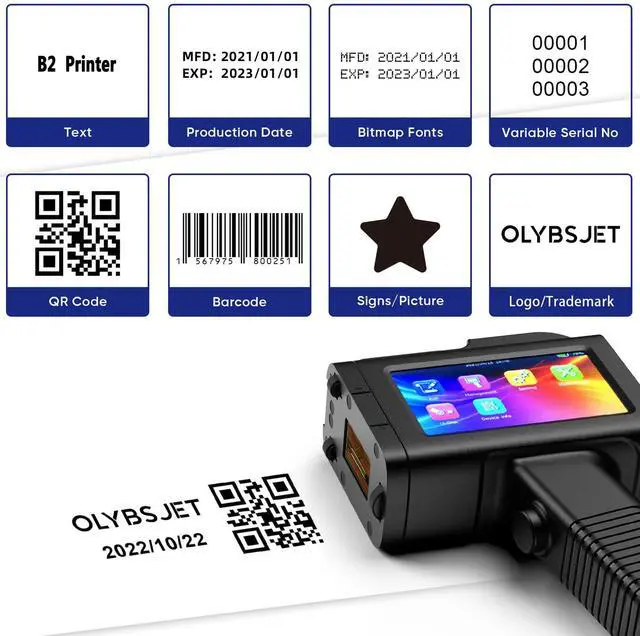 Alt view image 3 of 4 - BT-2580P Original Solvent Fast Dry Ink Cartridge Replacement for Handheld Inkjet Printer BT-HH6105B2, BT-HH6105B3 and B10