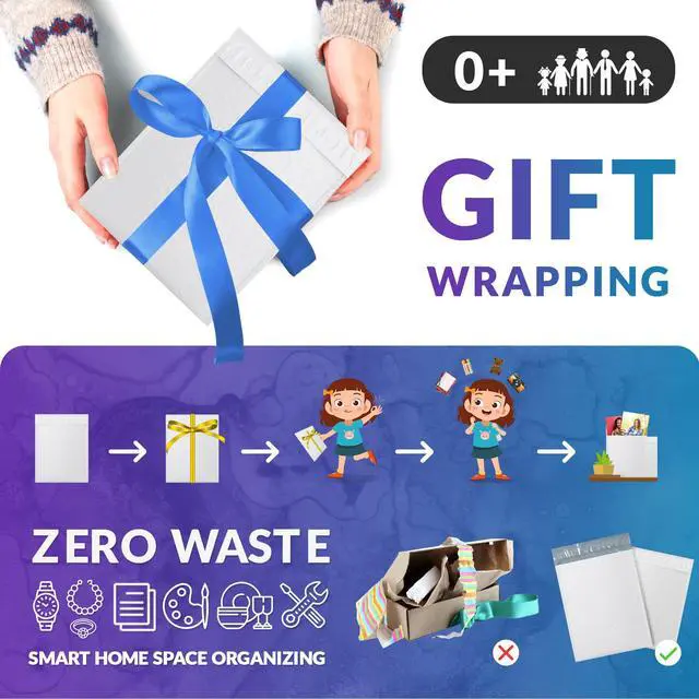 Alt view image 7 of 7 - Poly Bubble Mailers, 9.5 x 13.5 Inch White Padded Mailers, Self Seal Shipping Envelopes, Lightweight Poly Mailer Bags, Waterproof Mailing Bags, Pack of 100