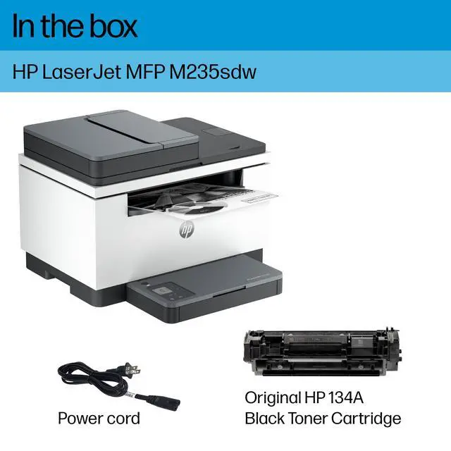 Alt view image 5 of 7 - LaserJet MFP M235sdw All-in-One Laser Wireless Printer, Scan/Copy, Black & White, Duplex, Best-for-Office
