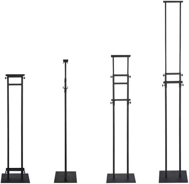 Alt view image 6 of 7 - 6Pack Poster Stand for Display, Adjustable Floor Stand Sign Holder | Pedestal Sign Stand, Heavy Duty Banner Stand with Non-Slip Base, Height Up to 75 inch, Double-Sided for Board & Foam Sign