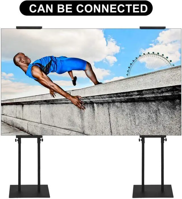 Alt view image 2 of 7 - 6Pack Poster Stand for Display, Adjustable Floor Stand Sign Holder | Pedestal Sign Stand, Heavy Duty Banner Stand with Non-Slip Base, Height Up to 75 inch, Double-Sided for Board & Foam Sign