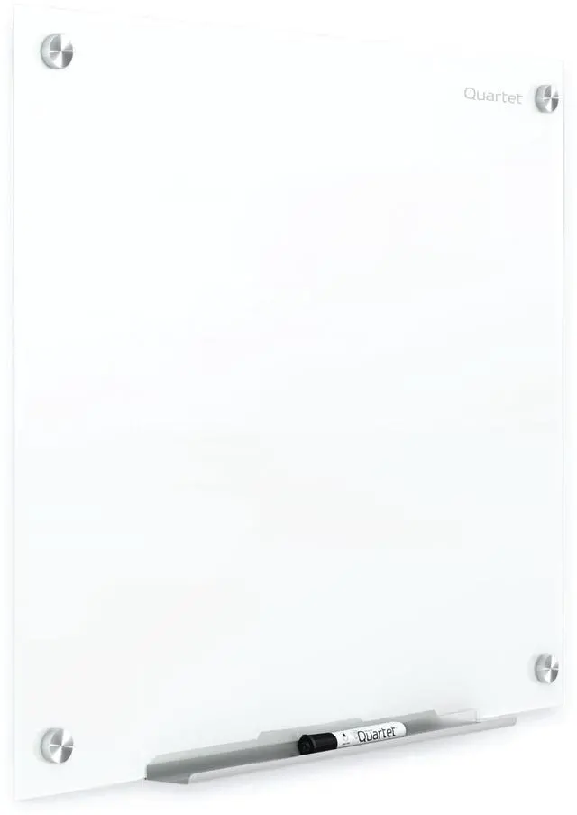 Main image of Dry Erase Board, Magnetic Whiteboard 4' x 3', Glass Board for Wall, Infinity, Brilliance White (G24836W)