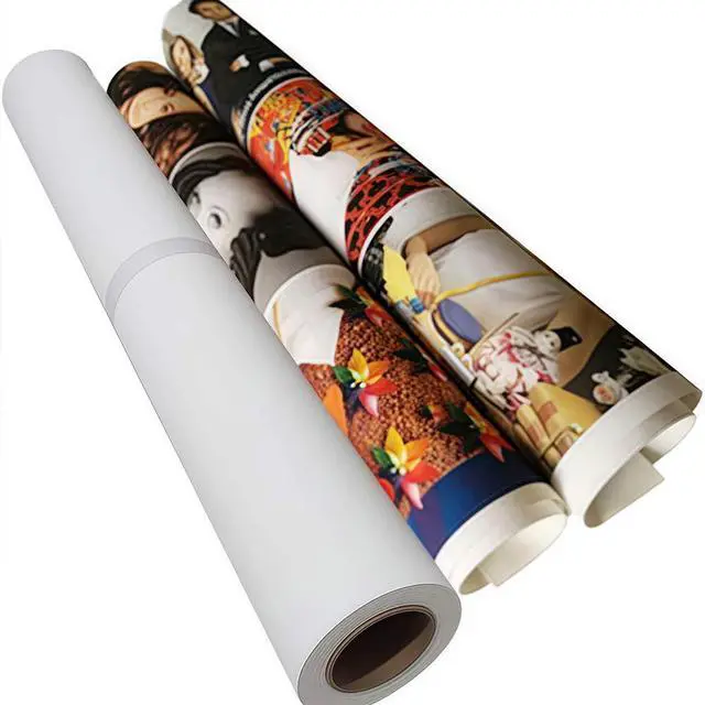 Main image of Polyester Canvas Roll 60" x 40ft Waterproof Matte Inkjet Canvas for Decorative Painting Advertising and Wide Format Inkjet Printing