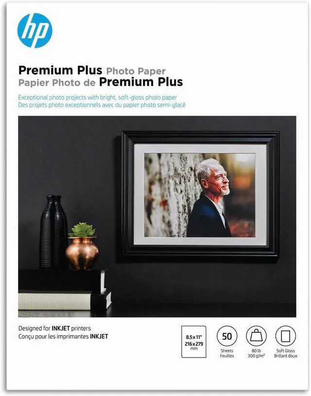 Main image of Premium Plus Photo Paper, Satin, 8.5x11 in, 50 sheets (CR667A) (Pack of 5)