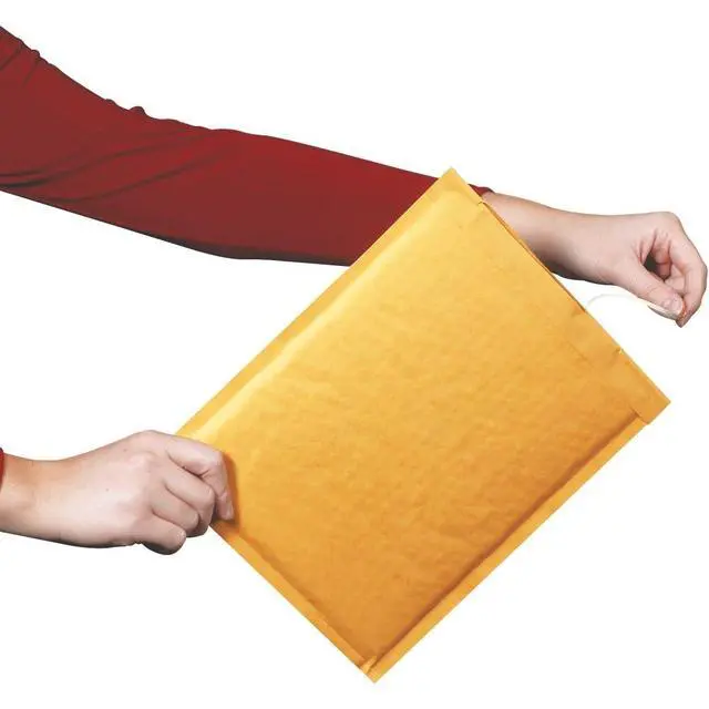 Alt view image 4 of 5 - B851SSTT Paper #000 Heat-Seal Bubble Lining Mailer with Tear Strip, 8" Length x 4" Width, Kraft (Case of 500)