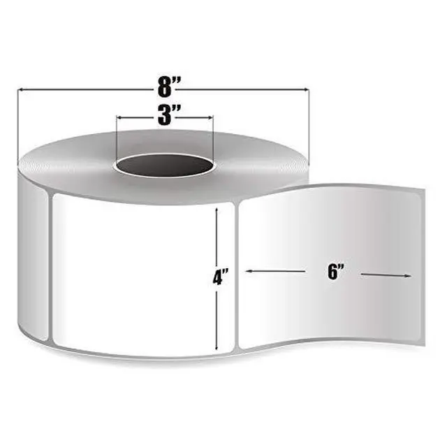 Alt view image 3 of 3 - 4x6 Hot Pink Thermal Transfer Labels (3" Core) - 1000 Labels/Roll - 4 Rolls, (RTT4060AP*806)