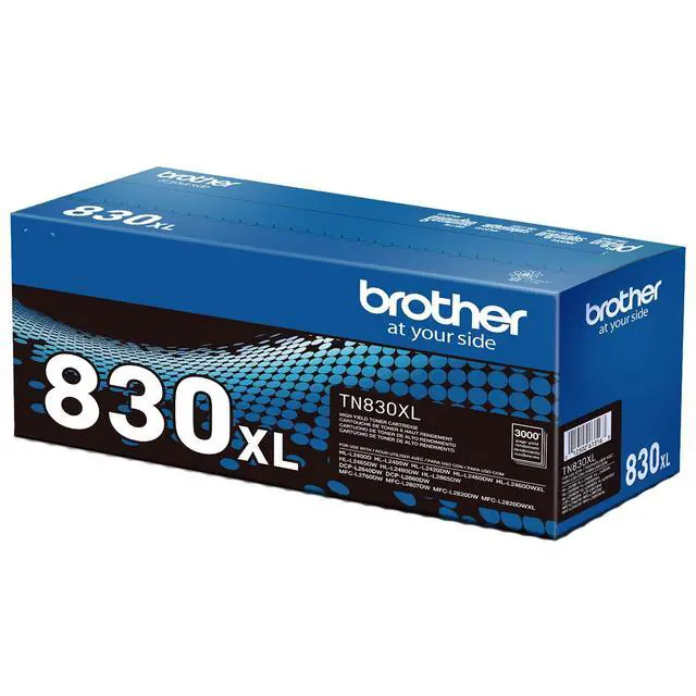 Alt view image 3 of 7 - Genuine TN830 Black Standard Yield Printer Toner Cartridge - Print up to 1,200 Pages(1),(Pack of 3)