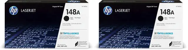 Main image of 148A Black LaserJet Toner Cartridge | This Cartridge Works LaserJet Pro 4001,MFP 4101 | W1480A,(Pack of 2)