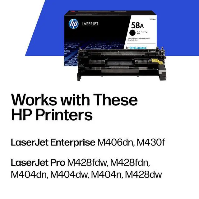 Alt view image 2 of 7 - 58A (CF258A) Black Original Toner Cartridge,(Pack of 2)