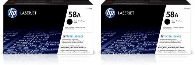 Main image of 58A (CF258A) Black Original Toner Cartridge,(Pack of 2)