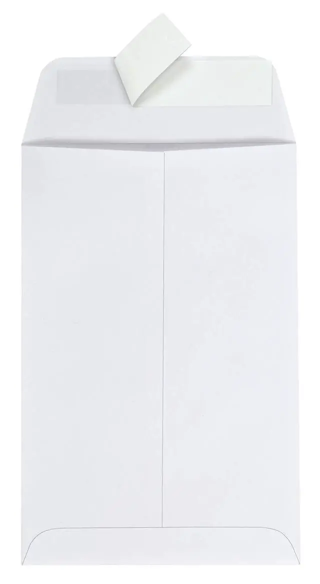 Alt view image 4 of 5 - 6 x 9 Catalog Envelopes with Self Seal Closure, for Mailing, Storage and Organizing, 28 lb. White Wove, 100 per Box (QUA44182) (Pack of 10)
