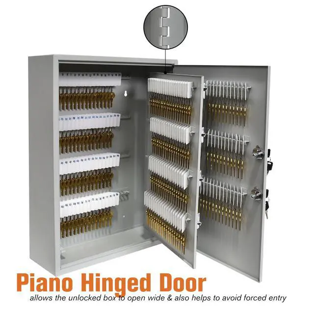 Alt view image 5 of 7 - STEELMASTER 320 Key Cabinet - Dual Lock Control Key Box - Welded 22 Gauge Steel Construction - Scratch Resistant - Write-On Key Tags for Easy Identification
