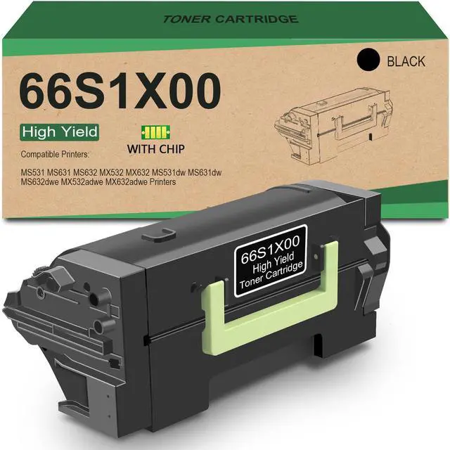 Main image of Extra High Yield 66S1X00 Black Toner Cartridge Replacement for Lexmark 66S1X00 Use for Lexmark MS531 MS631 MS632 MX532 MX632 MS531dw MS631dw MS632dwe MX532adwe MX632adwe Printers (31,000 Pages)