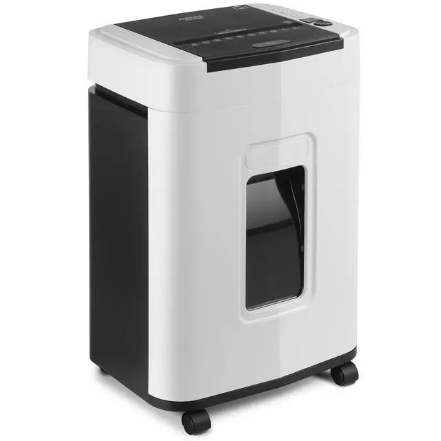 Alt view image 7 of 7 - High Security 150-Sheet Auto Feed Micro-Cut Paper and Credit Card Shredder with 6.3 Gallon Pullout Basket / 60 Minutes/Security Level P-4