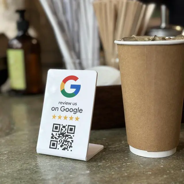 Alt view image 5 of 7 - Google Review Stand - NFC & QR Code, Easy Setup, For All Businesses (10-Pack)