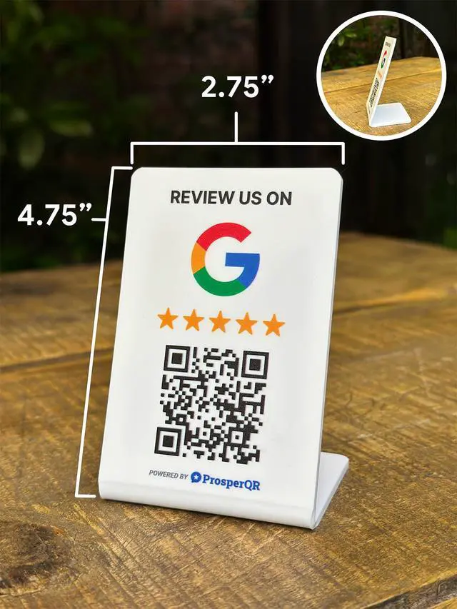 Alt view image 7 of 7 - Google Review Stand - NFC & QR Code, Easy Setup, For All Businesses (10-Pack)