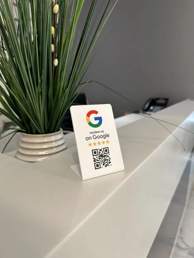 Alt view image 6 of 7 - Google Review Stand - NFC & QR Code, Easy Setup, For All Businesses (10-Pack)