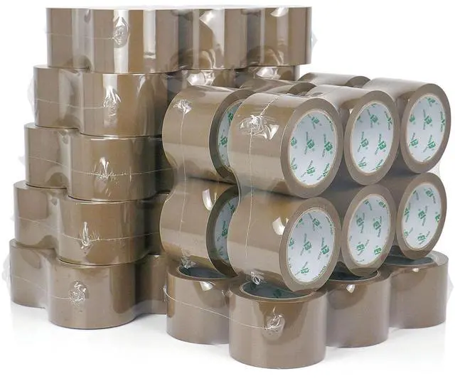 Main image of Wide Brown Packing Tape 3 inch, 48 Refills Rolls Bulk Shipping Tape for Heavy Duty Packaging, Moving, Shipping and Storage, 2.4 Mil x 60 Yards