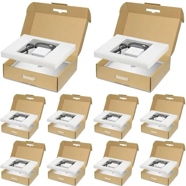 Main image of Laptop Shipping Box with Protection Foam for up to 17 Inches Notebook, Cardboard Laptop Box for Shipping, Secure Mailing Boxes, 10 Pack